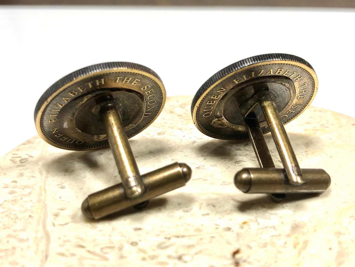 Hong Kong Coin Cuff Links China 50 Cents Jewelry Cufflinks Coin Charm Gift For Friend Charm Gift For Him, Her, Coin Collector, World Coins