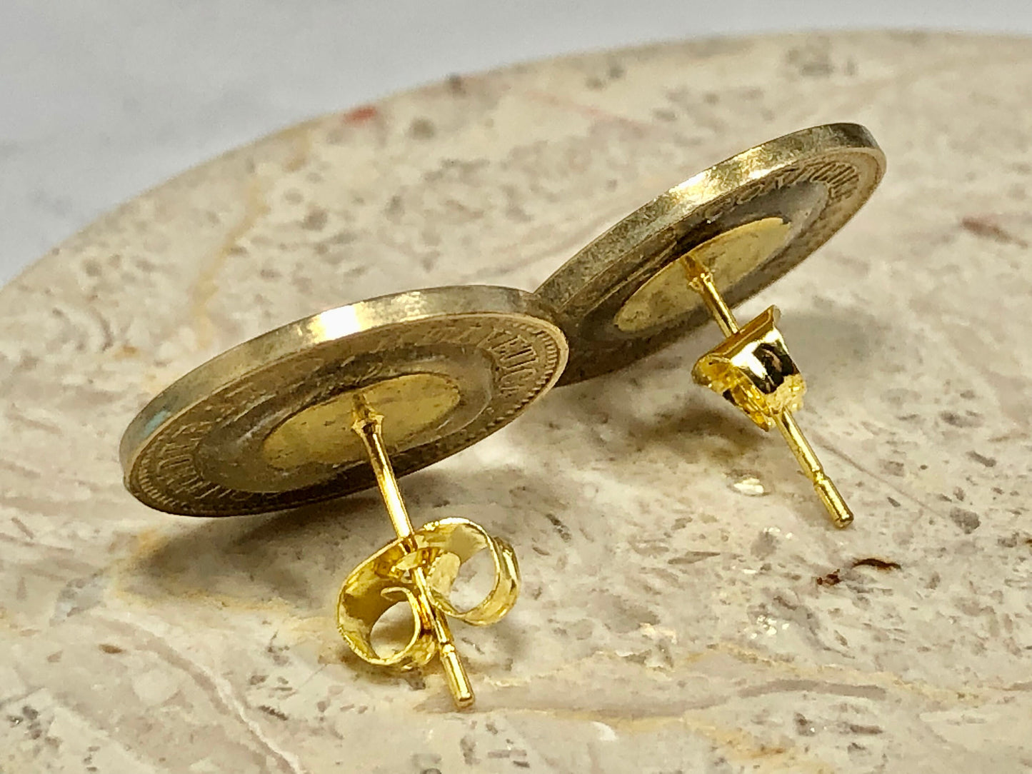 Switzerland Coin Stud Earrings Set Swiss Francs Custom Made Rare Coins Coin Enthusiast Fashion Accessory Handmade