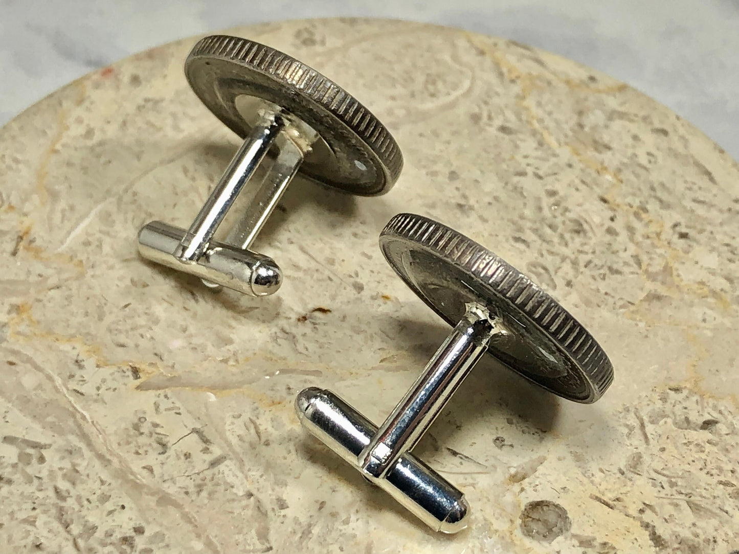 Mexico Coin Cuff Links Mexican 50 Dollar Custom Coins Personal Cufflinks Handmade Jewelry Gift Friend Charm For Him Her World Coin Collector