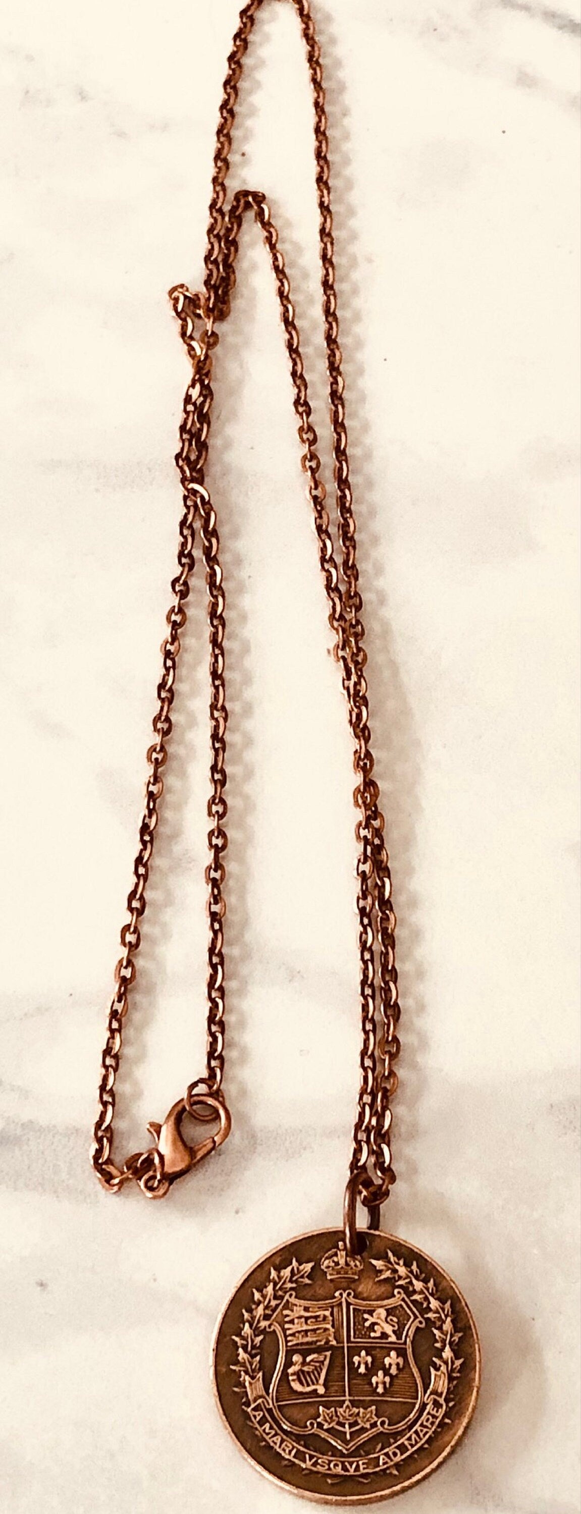 Canada Confederation Coin Pendant 1927 Canadian Necklace Custom Charm Gift For Friend Coin Charm Gift For Him Her Coin Collector World Coins