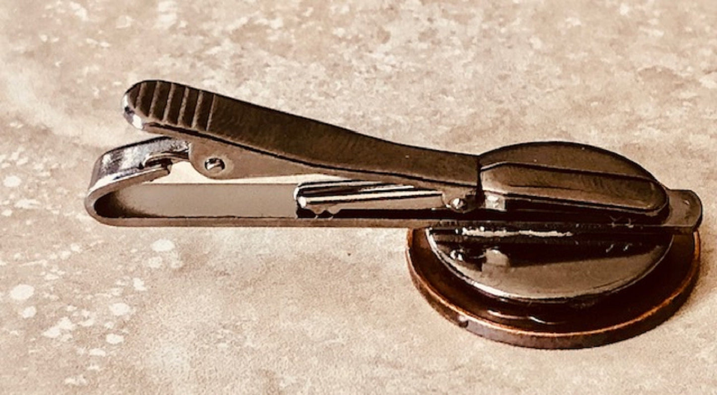 Ireland Coin Tie Clip Irish Pence Erie Harp Custom Made Charm Gift For Friend Coin Charm Gift For Him, Coin Collector, World Coins