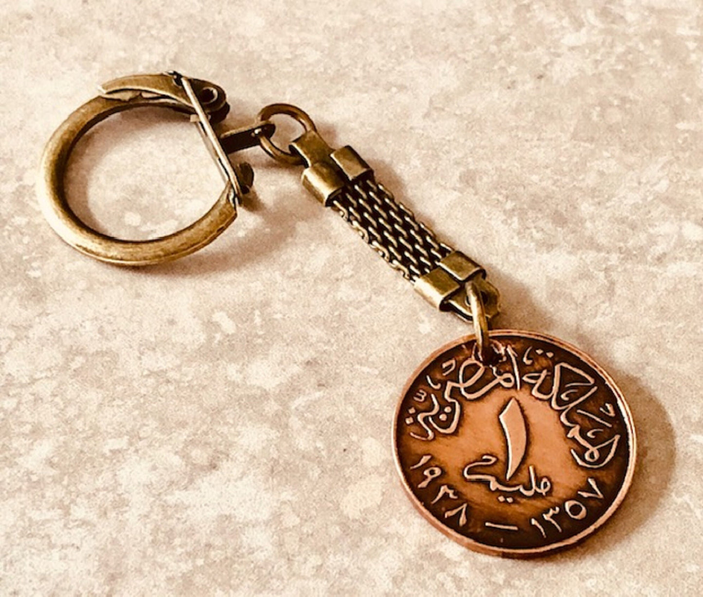 Egypt Coin Necklace Egyptian Pendant Vintage Personal Necklace Vintage Handmade Jewelry Gift Friend Charm For Him Her World Coin Collector