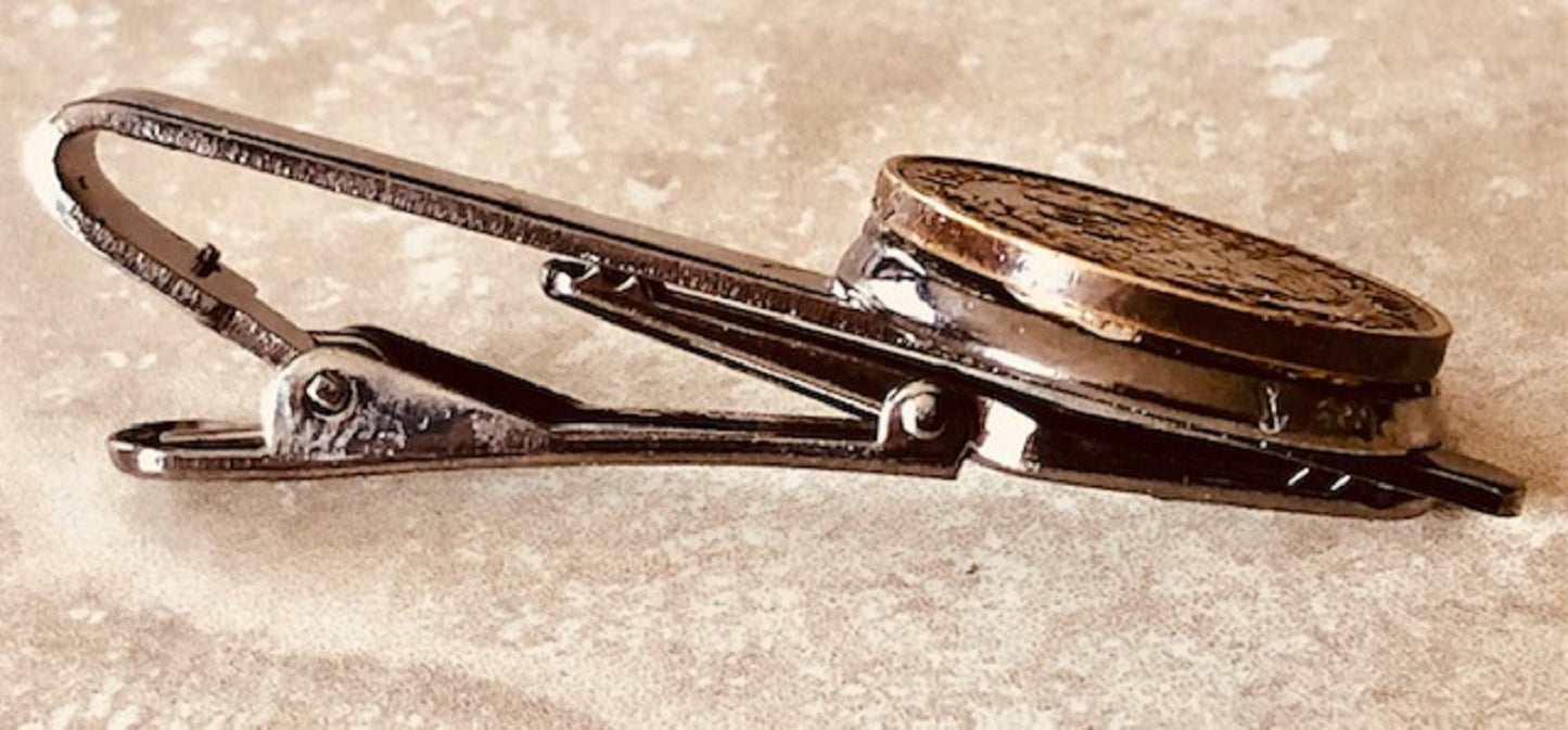Japan Coin Tie Clip Japanese Yen Custom Made Charm Gift For Friend Coin Charm Gift For Him, Coin Collector, World Coins, Suit and Tie