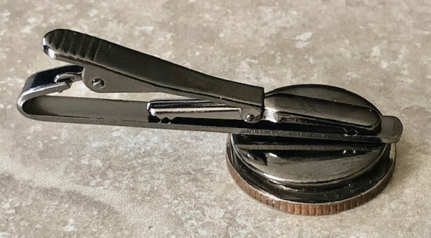Guam Coin Tie Clip Custom Made Charm Gift For Friend Coin Charm Gift For Him, Coin Collector, World Coins, Suit and Tie
