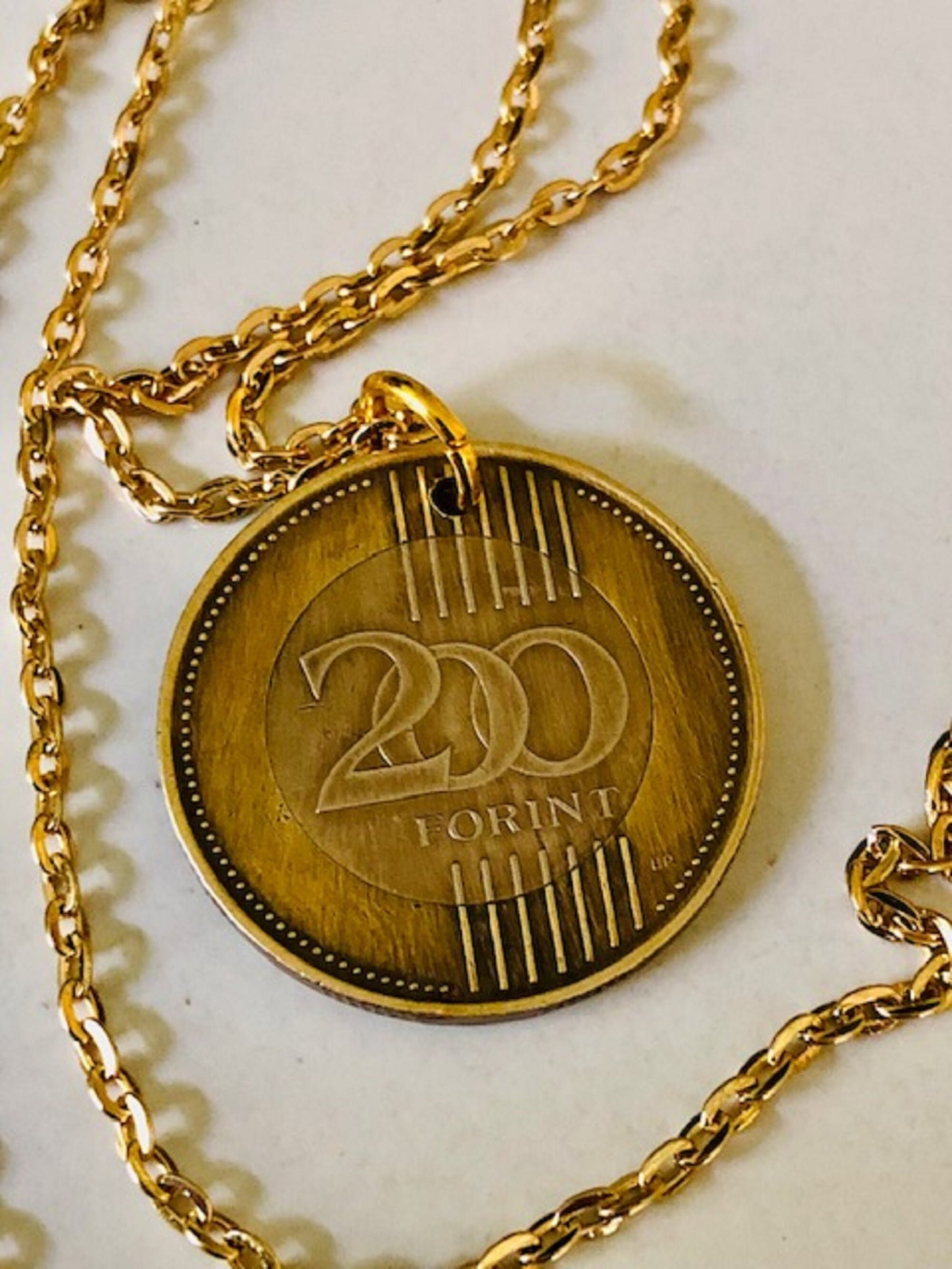 Hungary Coin Pendant Hungarian 200 Forint MAGYAR NÉPKÖZTÁRSASÁG Custom Made Vintage and Rare coins - Coin Enthusiast