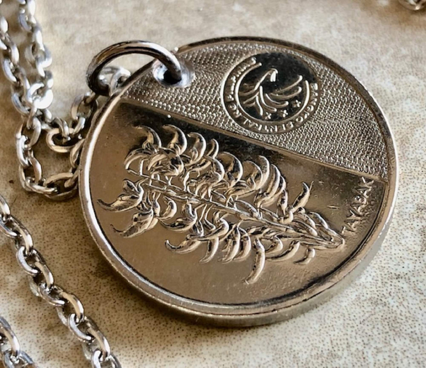 Philippines 5 Piso Coin Necklace Pendant Pilipinas Jewelry Vintage Custom Made Rare coins - Coin Enthusiast - Handmade Fashion