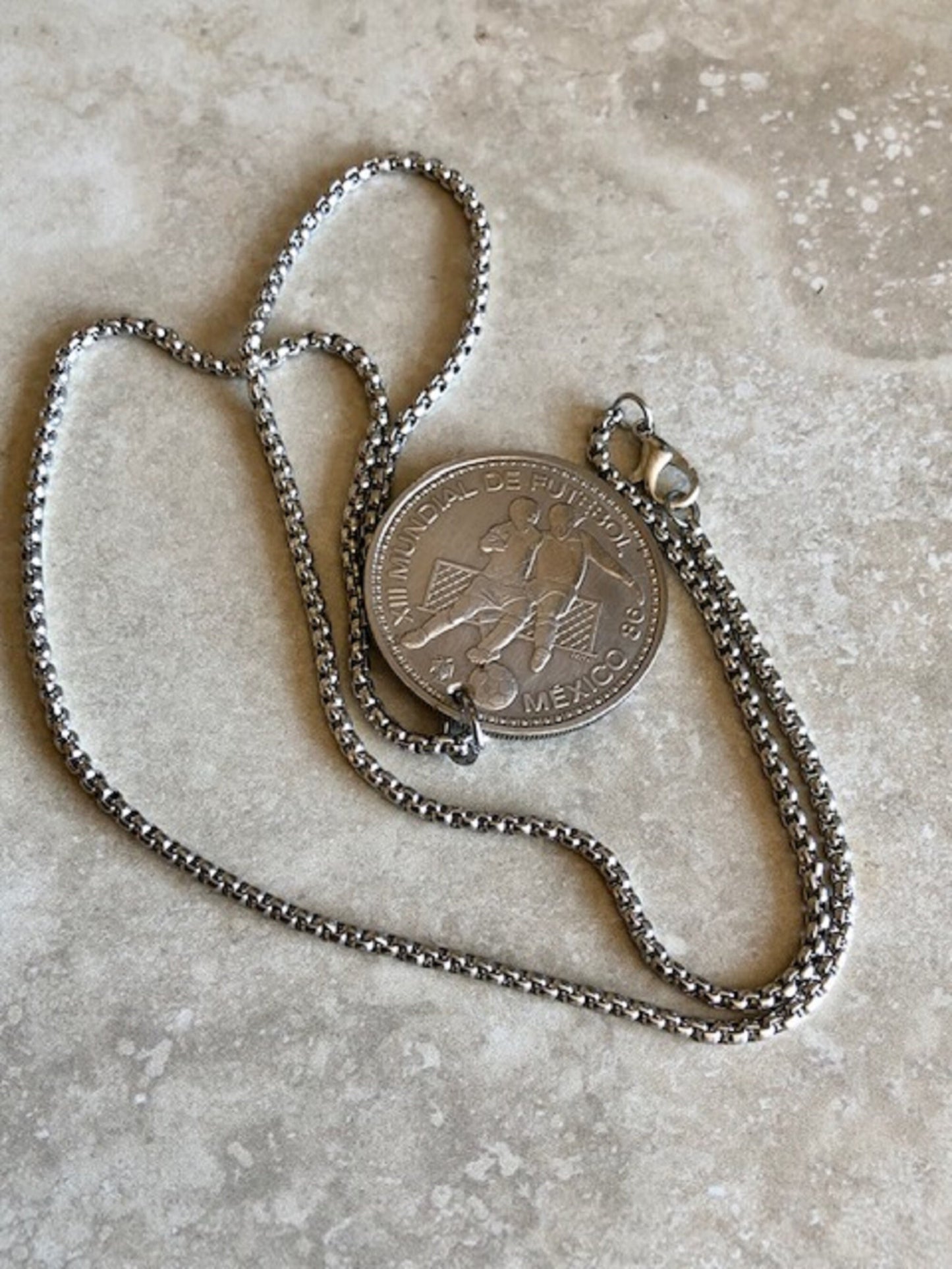 Portugal Coin Pendant Portuguese Escudos Personal Necklace Old Vintage Handmade Jewelry Gift Friend Charm For Him Her World Coin Collector