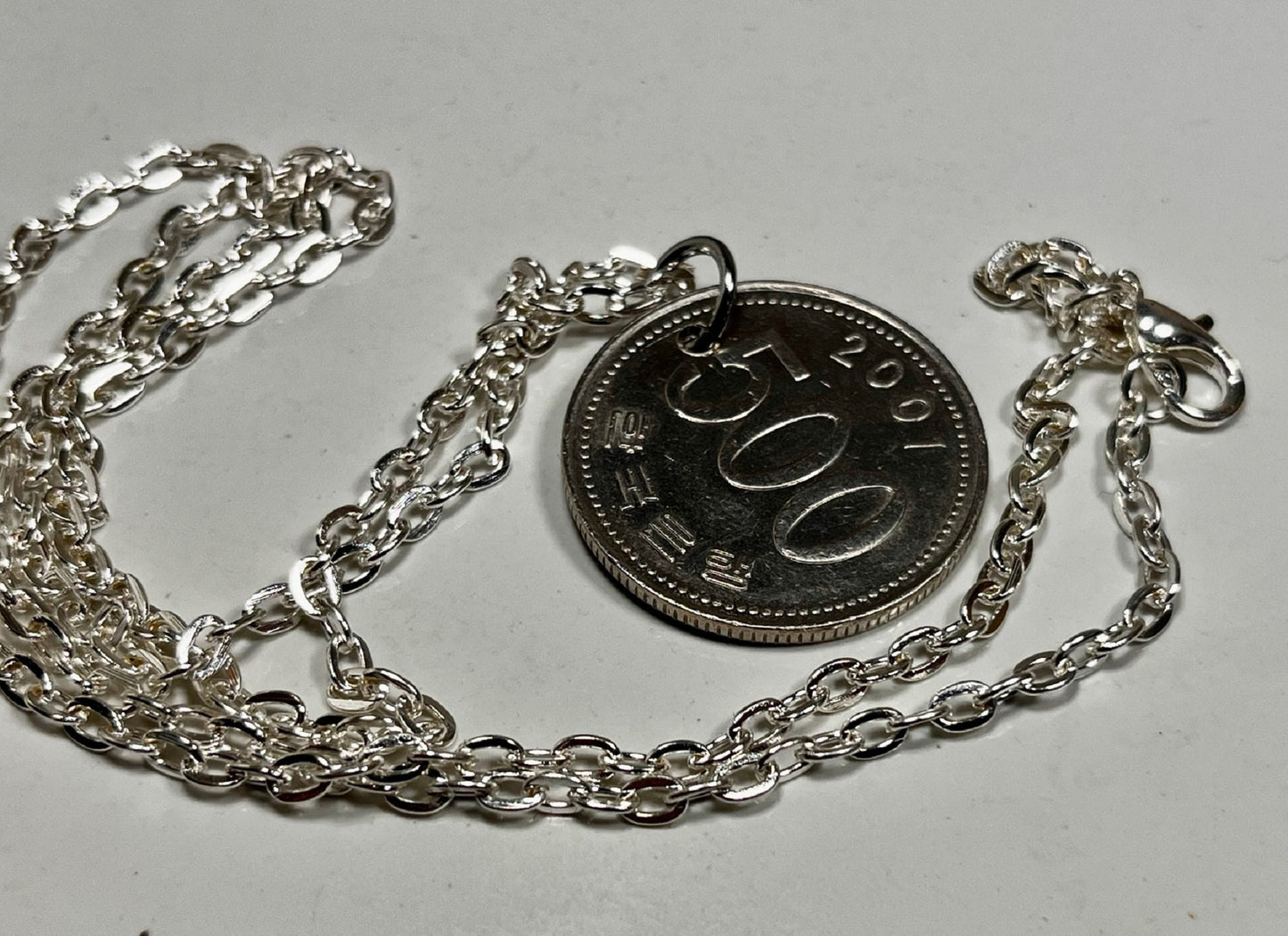 South Korea Coin Pendant Korean 500 Won Necklace Vintage Custom Made Vintage & Rare Coins Coin Enthusiast - Choose Your Year