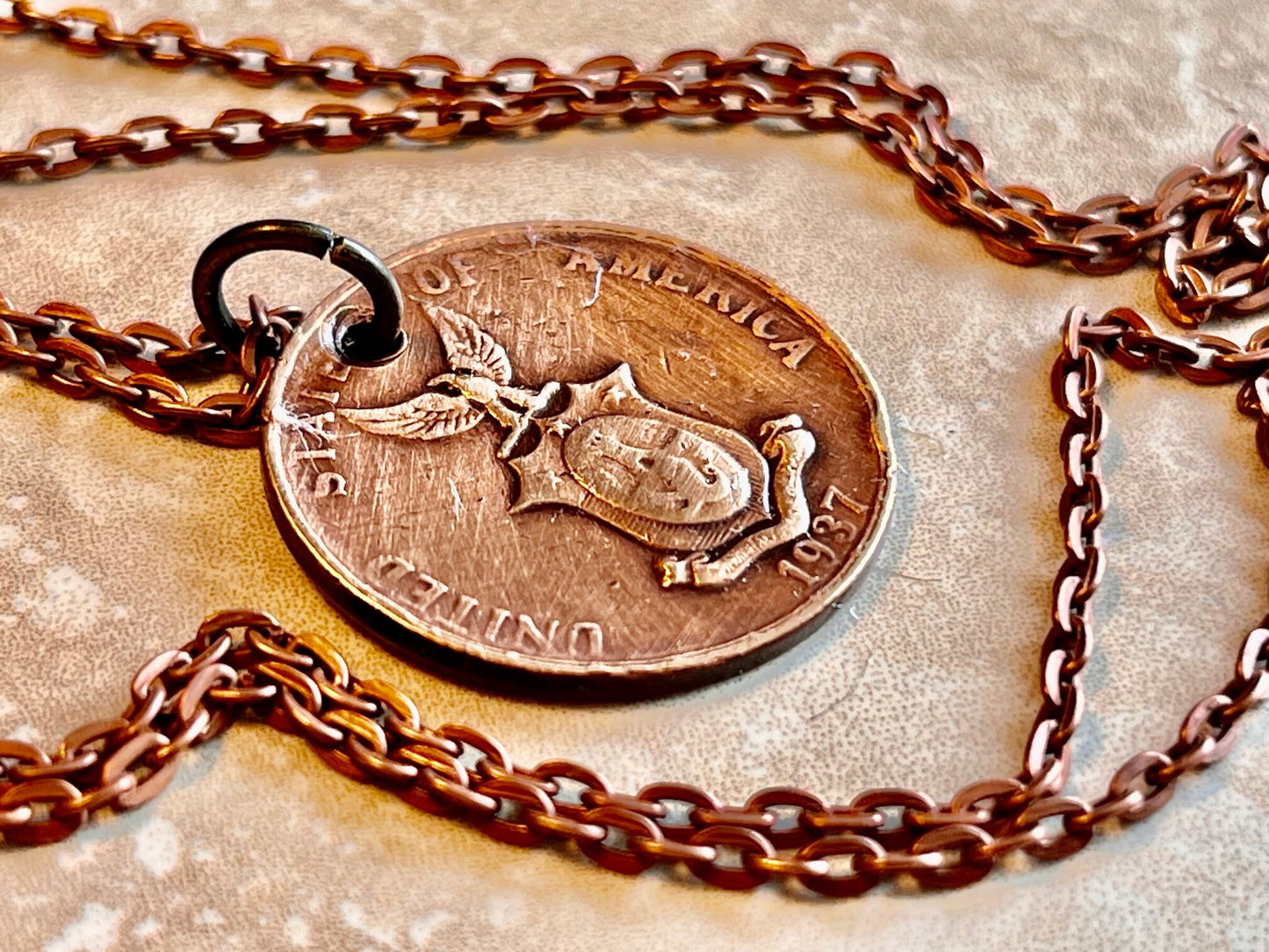 Philippines 1 Centavo Coin Pendant United States Necklace Custom Charm Gift Friend Coin Charm Gift For Him, Coin Collector, World Coins