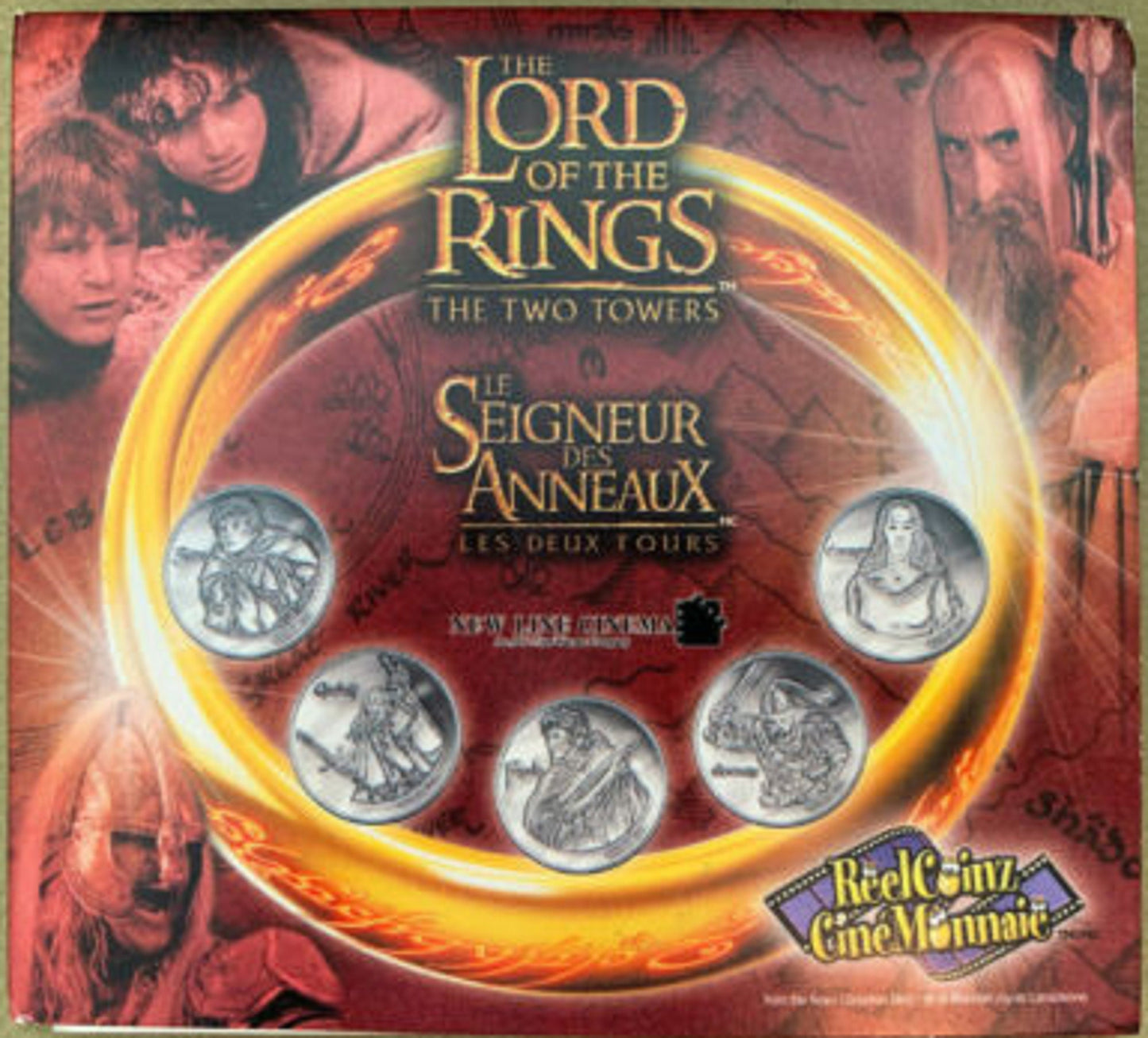 Lord of The Rings Pendant Two Towers Personal Necklace Reel Coinz Handmade Jewelry Gift Friend Charm For Him Her World Coin Collector