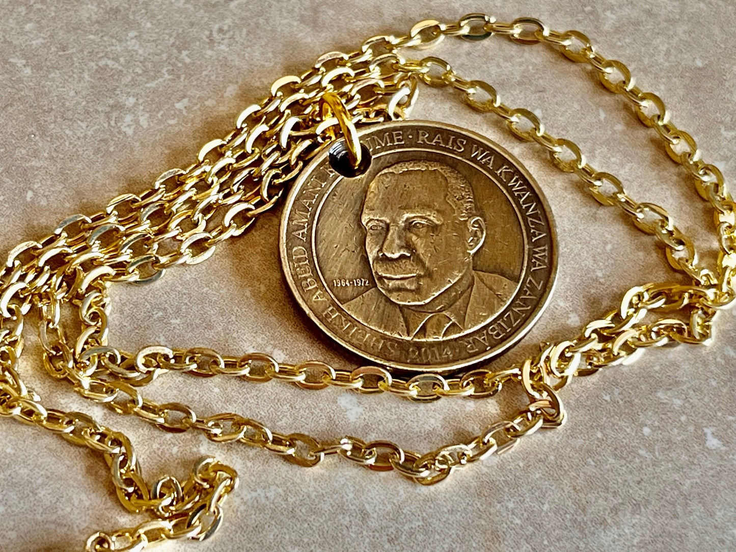 South Africa Coin Necklace 200 Shilling Cents African Pendant Personal Handmade Jewelry Gift Friend Charm For Him Her World Coin Collector