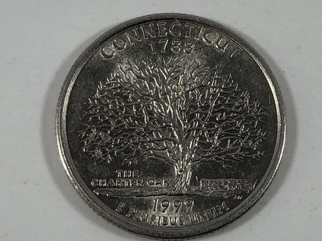 Connecticut Ring State Quarter Coin Ring