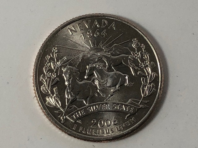 Nevada Ring State Quarter Coin Ring Hand Made