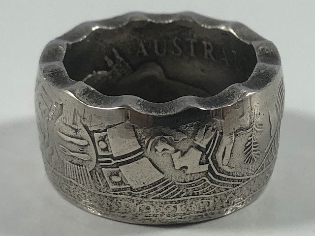 Australia Ring 50 Cent Volunteers Australian Coin Ring Handmade Personal Jewelry Ring Gift For Friend Gift For Him Her World Coin Collector