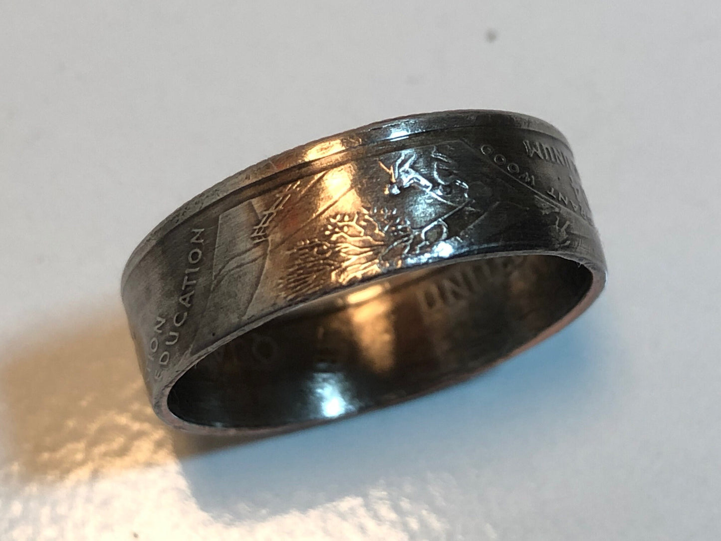 Iowa Ring State Quarter Coin Ring Hand Made