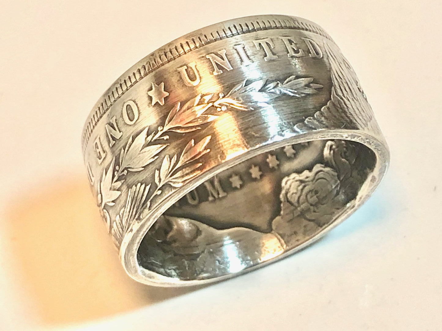 Morgan Dollar 1921 Ring Silver United States Coin Ring Personal Jewelry Ring Gift For Friend Coin Ring Gift For Him Her World Coin Collector