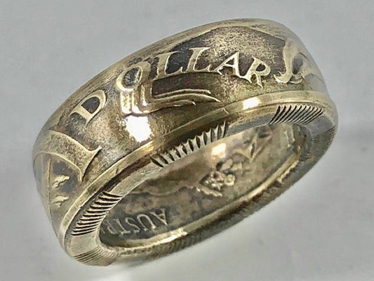 Australia Ring Dollar Australian Coin Ring Handmade Personal Jewelry Ring Gift For Friend Coin Ring Gift For Him Her World Coin Collector