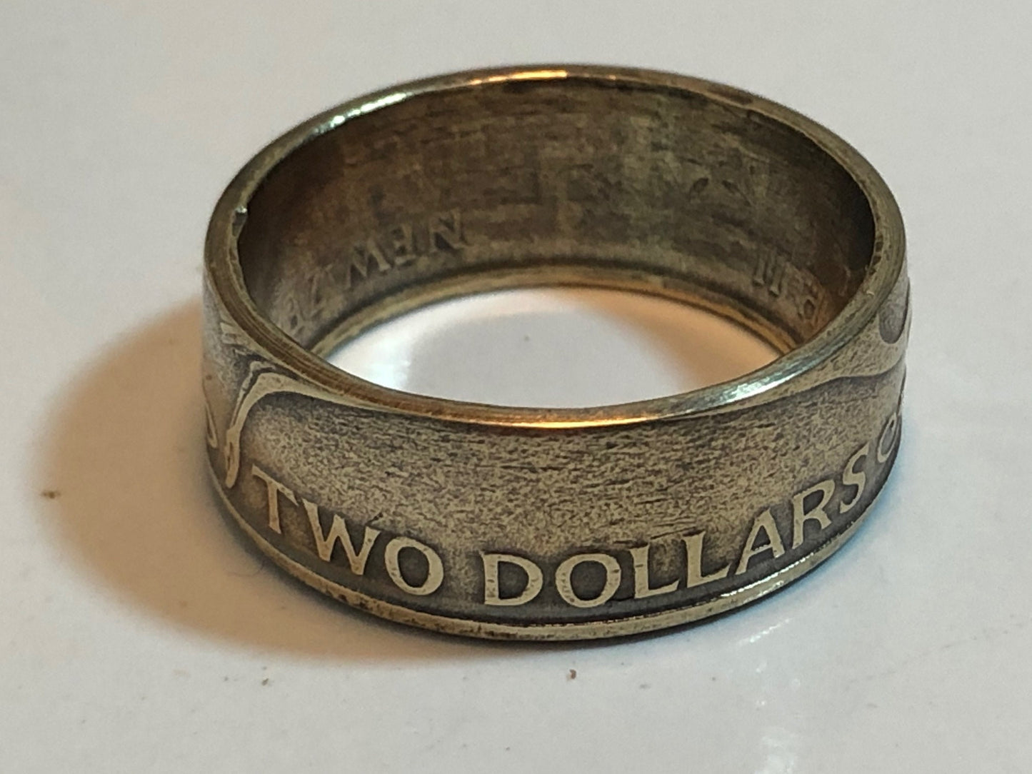 New Zealand Coin Ring New Zealand 2 Dollar Ring Handmade Jewelry Gift Charm For Friend Coin Ring Gift For Him Her World Coins Collector