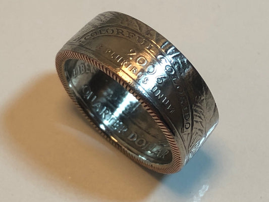 Colorado Ring State Quarter Coin Ring Hand Made