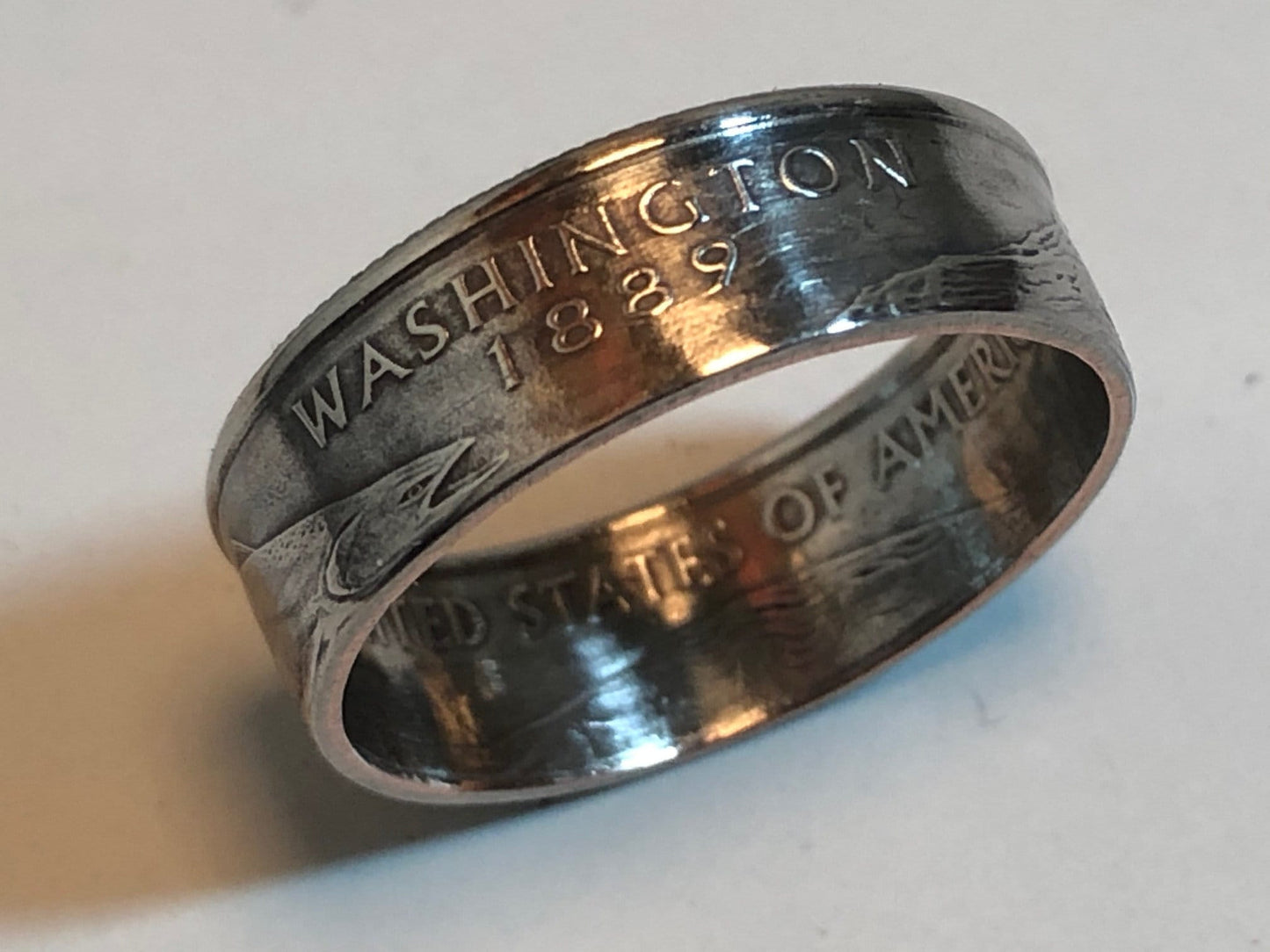 Washington Ring USA United States State Quarter Coin Ring