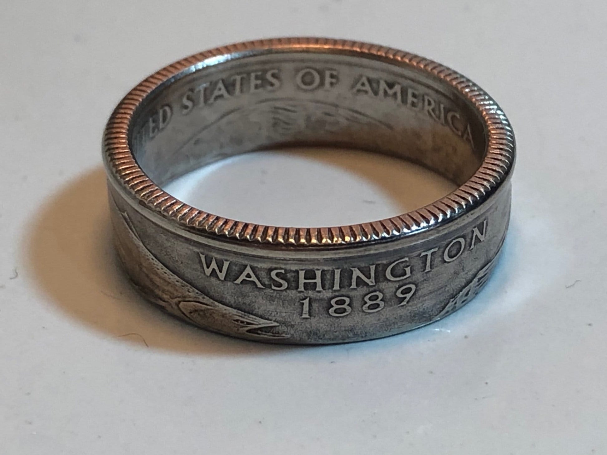 Washington Ring USA United States State Quarter Coin Ring
