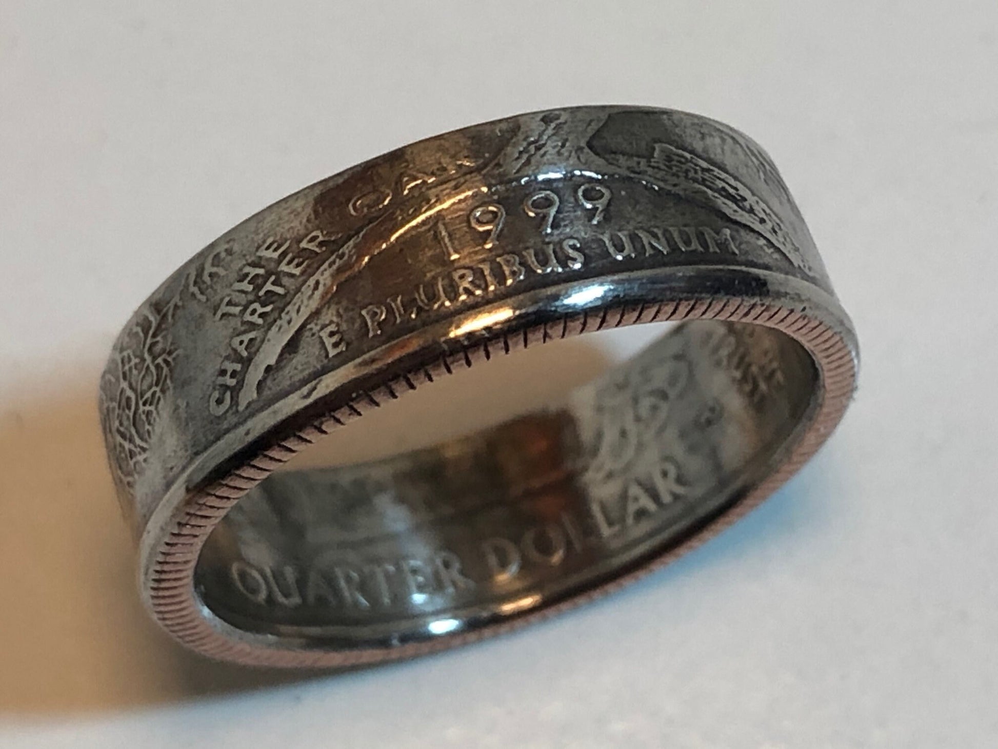 Connecticut Ring State Quarter Coin Ring