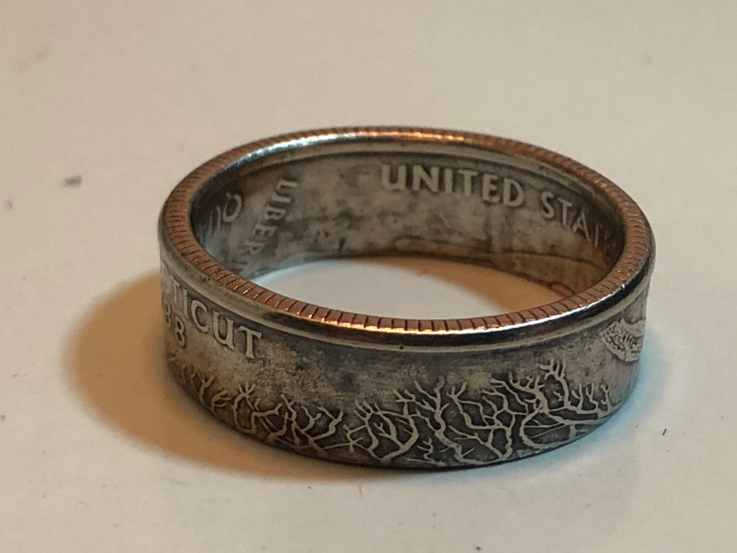 Connecticut Ring State Quarter Coin Ring