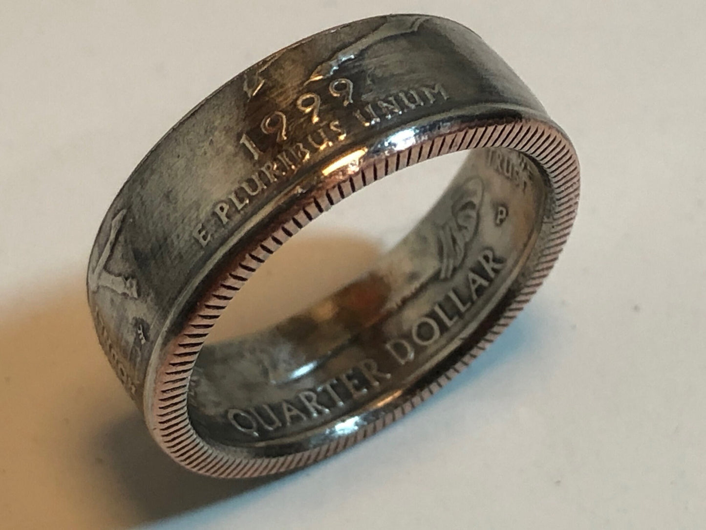 Delaware Ring State Quarter Coin Ring Hand Made