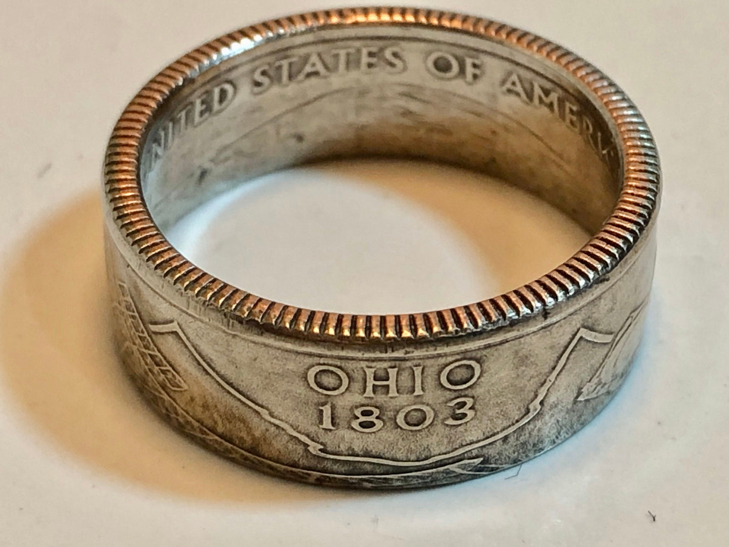 Ohio Ring State Quarter Coin Ring Hand Made