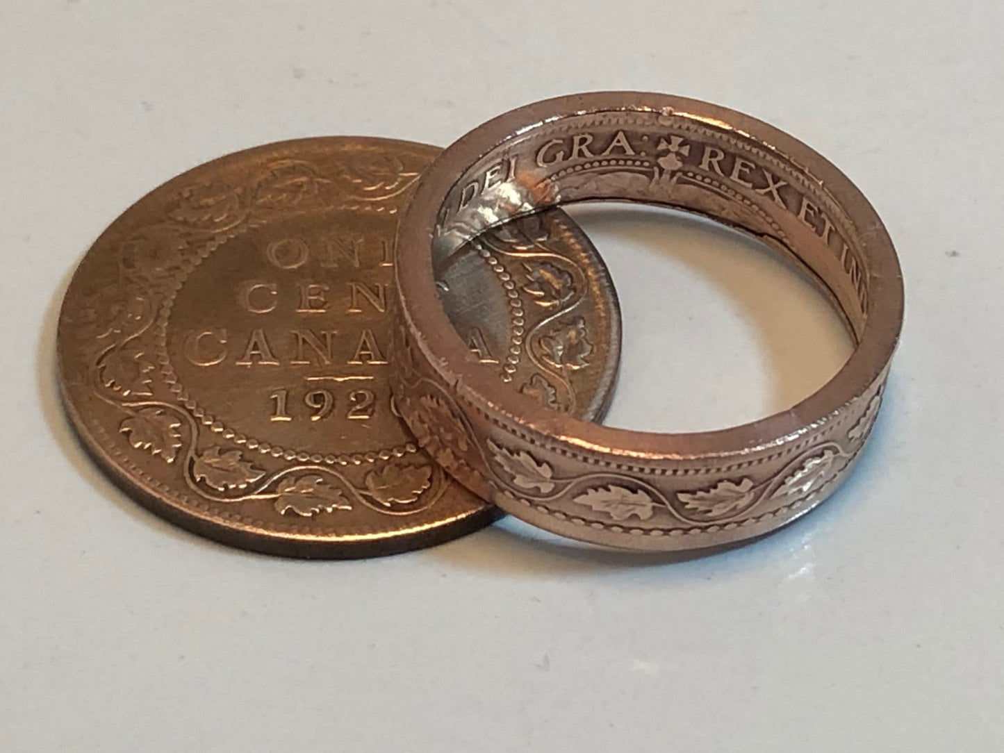 Canada Ring Large Penny Coin Ring Handmade Personal Jewelry Ring Gift For Friend Coin Ring Gift For Him Her World Coin Collector