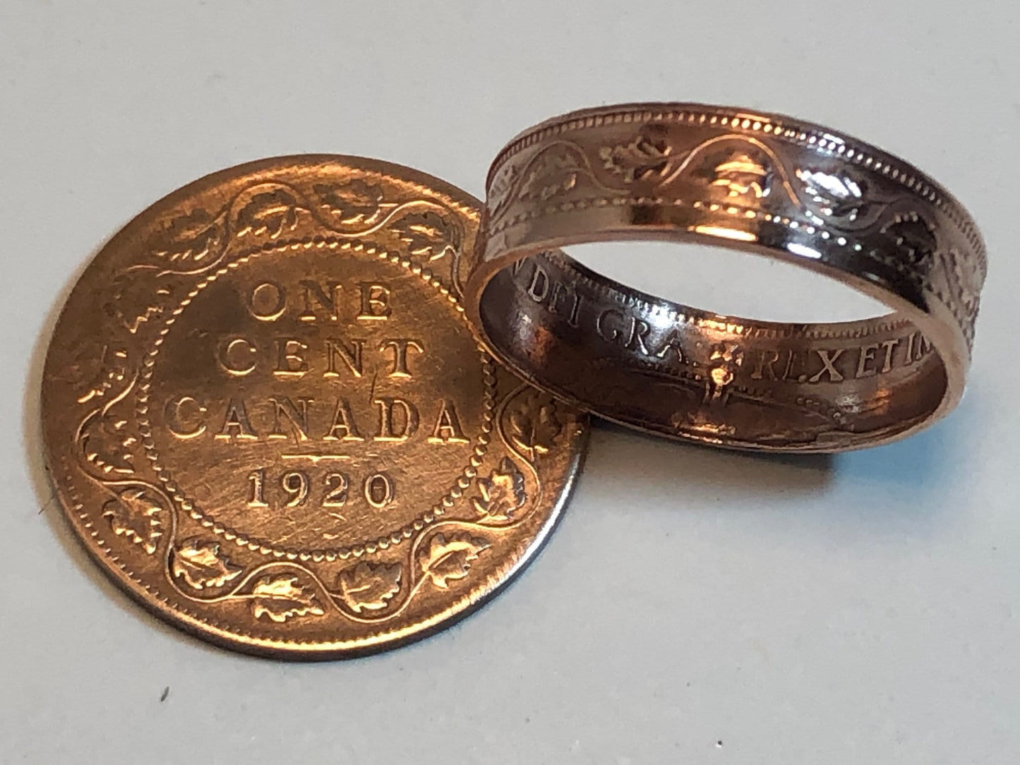 Canada Ring Large Penny Coin Ring Handmade Personal Jewelry Ring Gift For Friend Coin Ring Gift For Him Her World Coin Collector