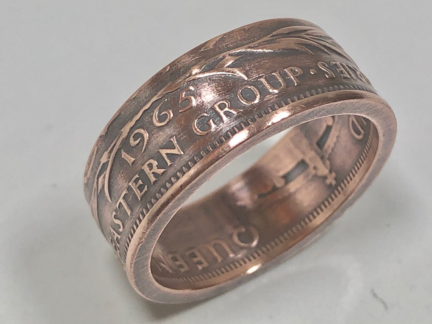 Eastern Caribbean Ring 1 Cent Coin Ring Handmade Personal Jewelry Ring Gift For Friend Coin Ring Gift For Him Her World Coin Collector