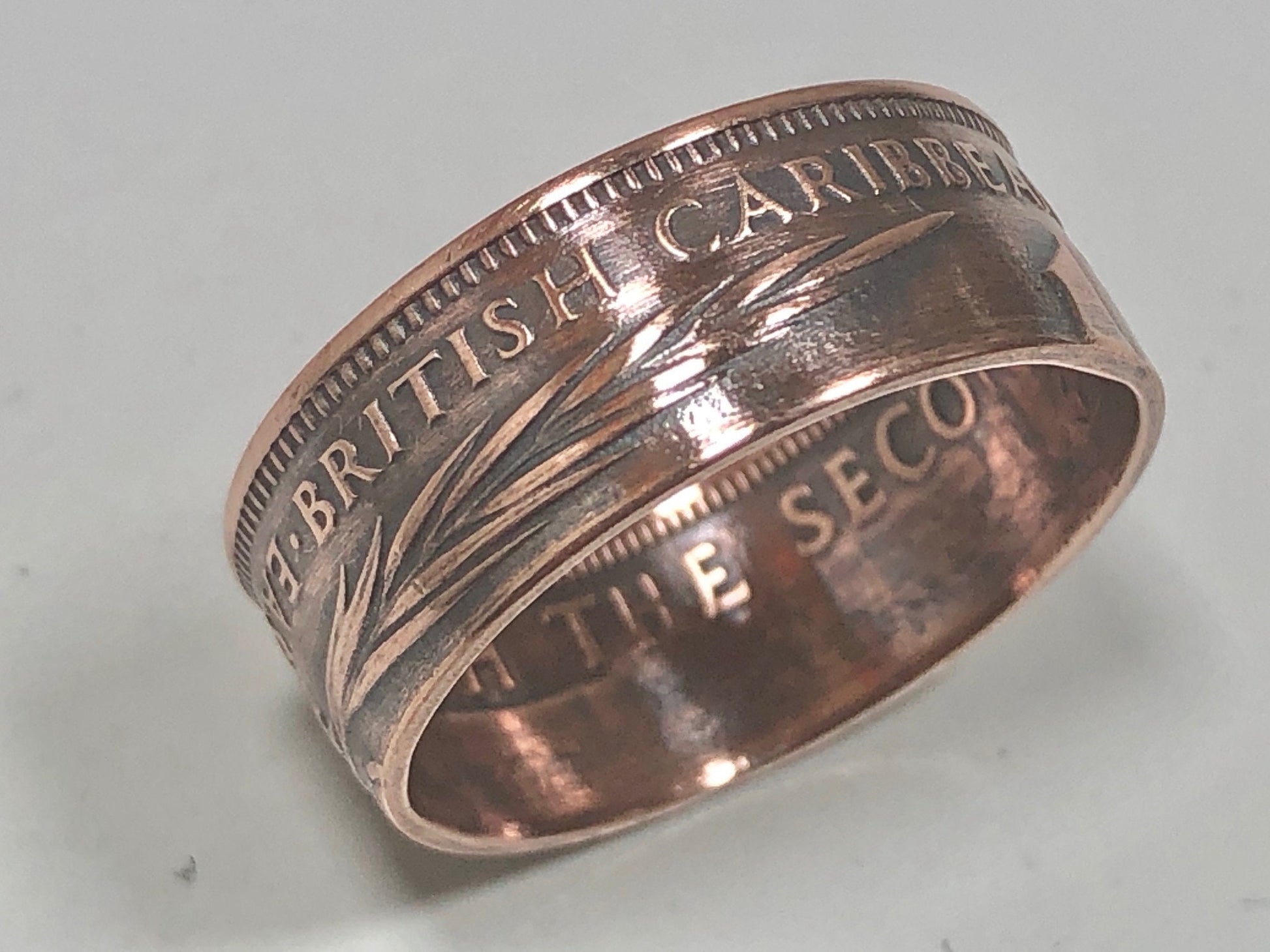 Eastern Caribbean Ring 1 Cent Coin Ring Handmade Personal Jewelry Ring Gift For Friend Coin Ring Gift For Him Her World Coin Collector