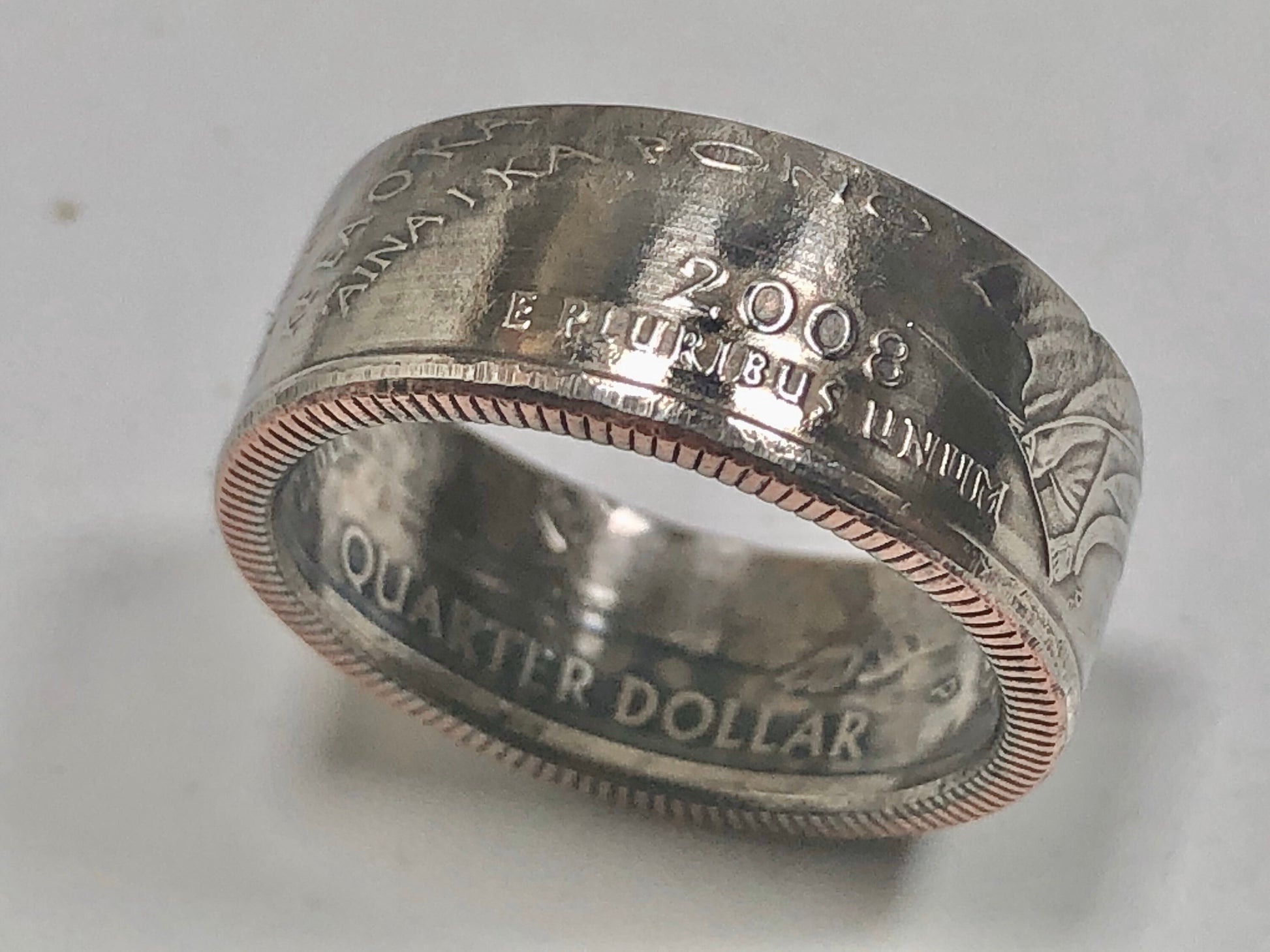 Hawaii Ring State Quarter Coin Ring Hand Made
