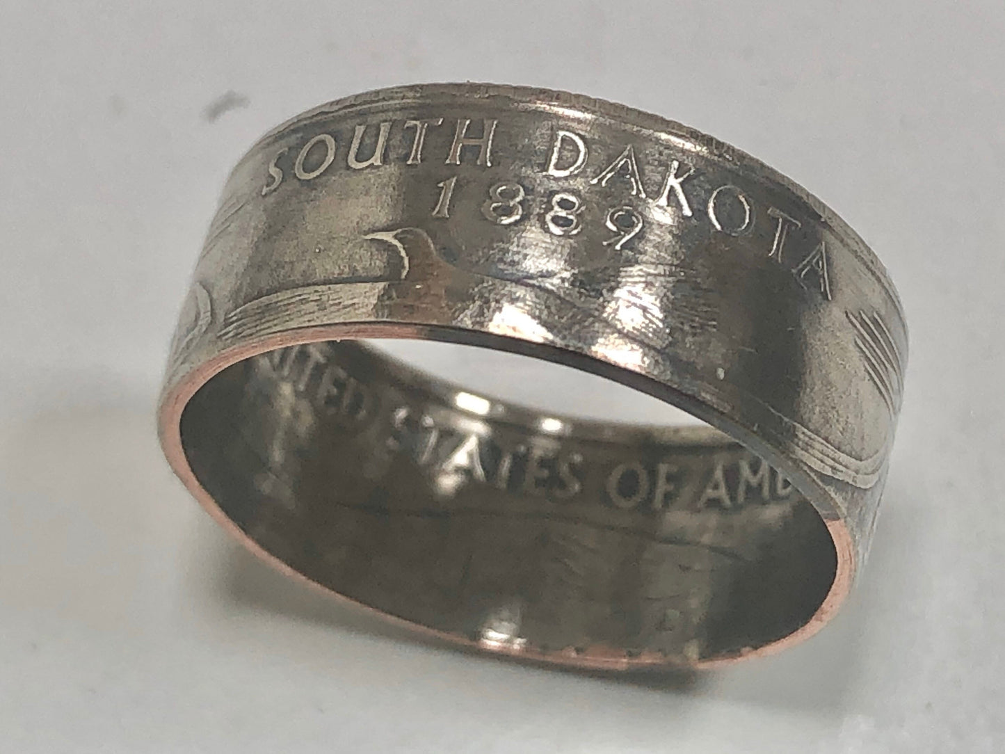 South Dakota Ring State Quarter Coin Ring Hand Made