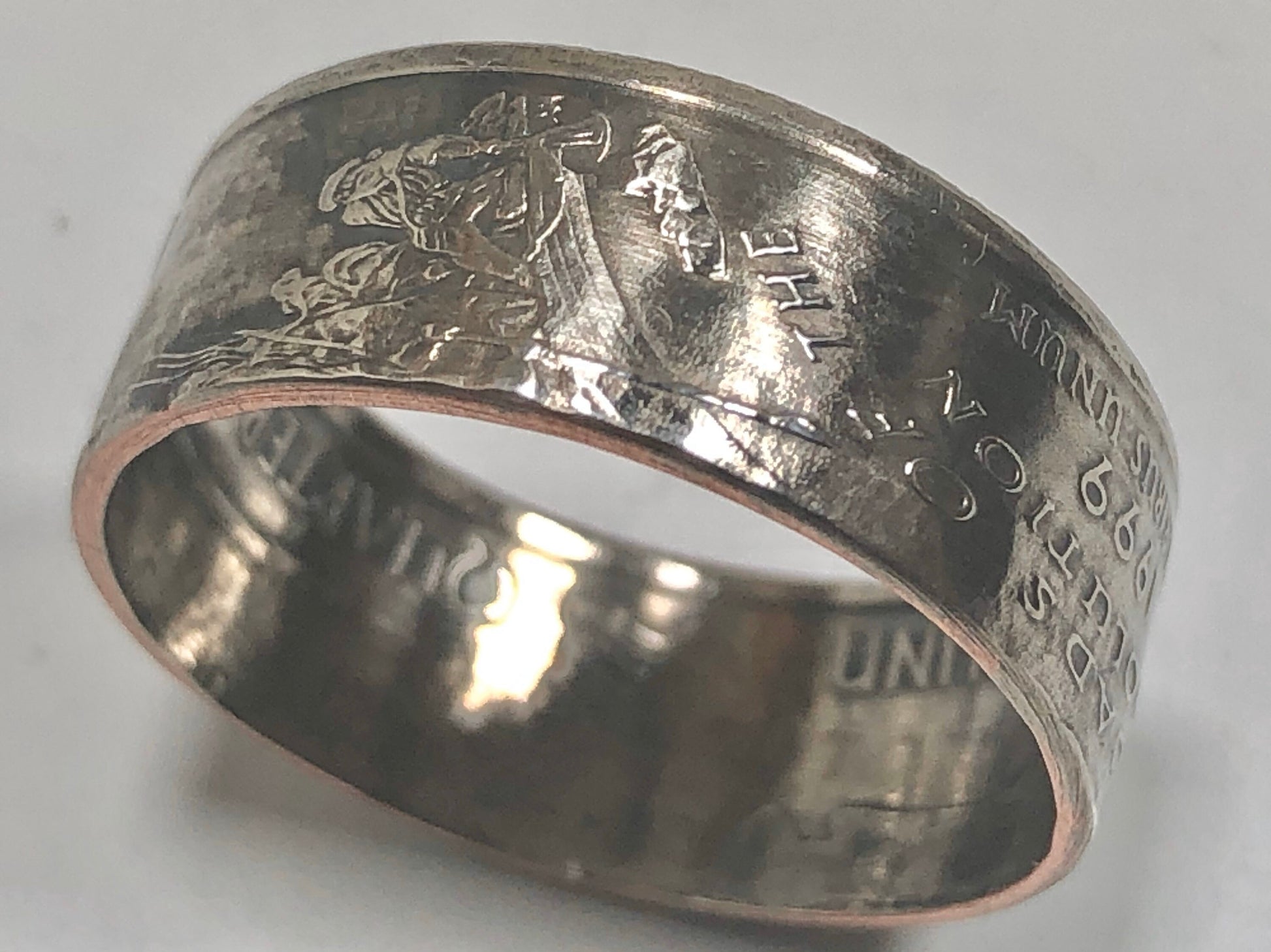 New Jersey Ring State Quarter Coin Ring Hand Made
