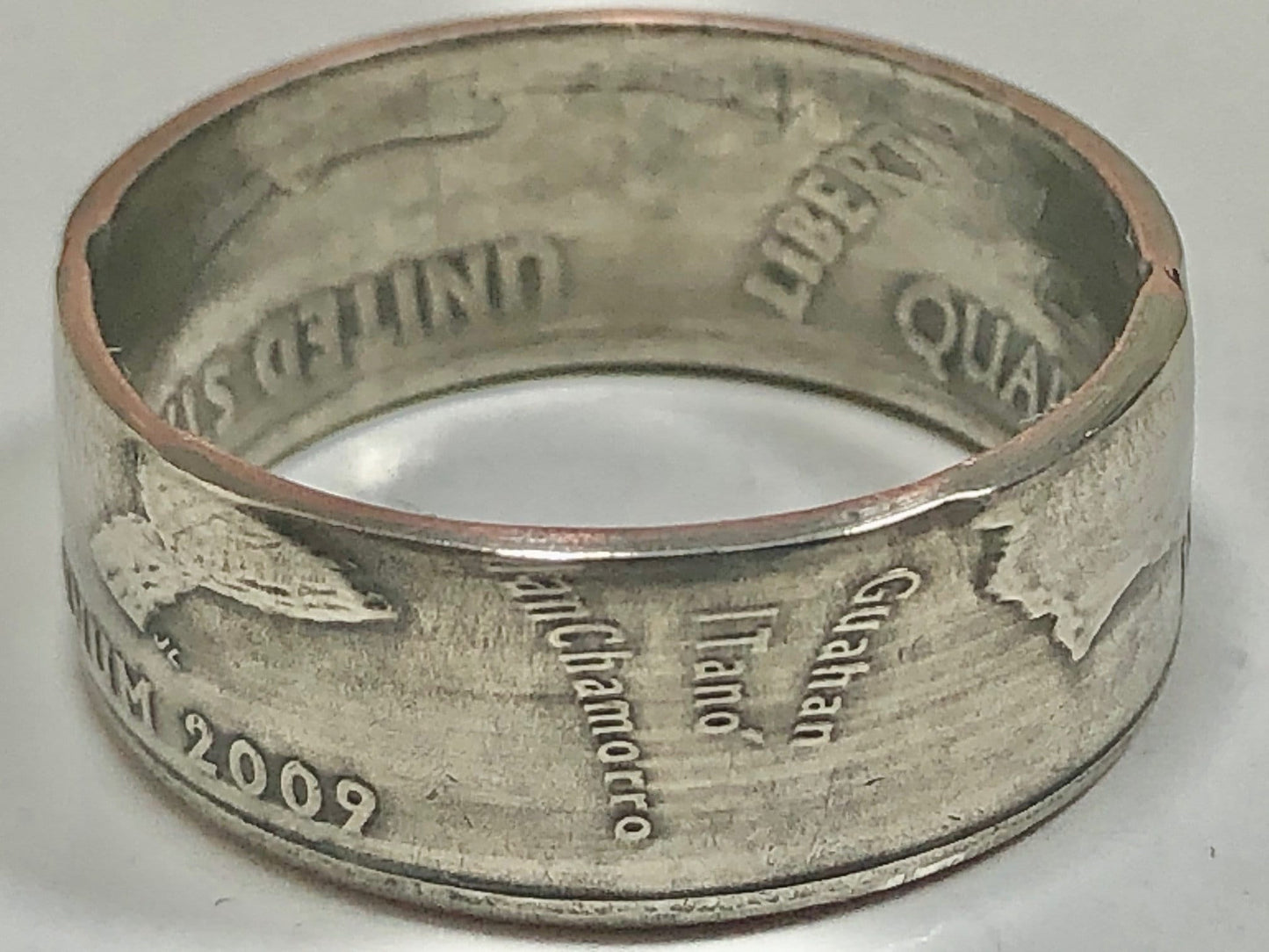 Guam Ring Quarter Coin Ring Handmade Personal Jewelry Ring Gift For Friend Coin Ring Gift For Him Her World Coin Collector