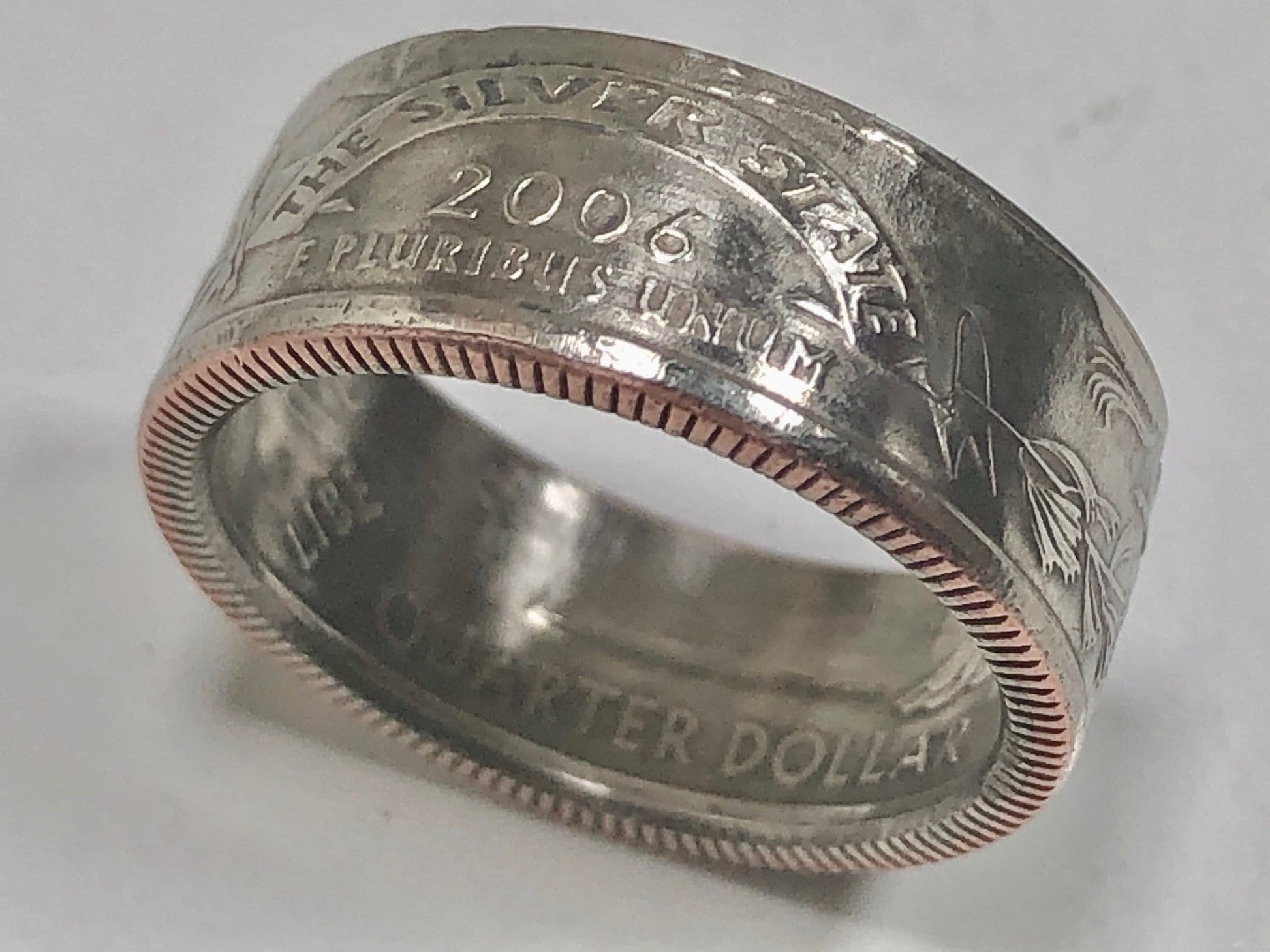 Nevada Ring State Quarter Coin Ring Hand Made