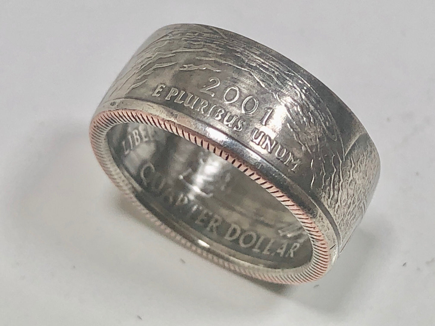 Rhode Island Ring State Quarter Coin Ring Hand Made