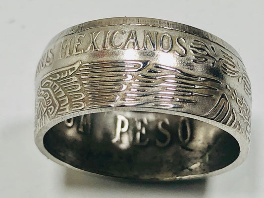 Mexico Ring One Peso Mexican Coin Ring Ring Handmade Custom Ring For Gift For Friend Coin Ring Gift For Him Her Coin Collector World Coins