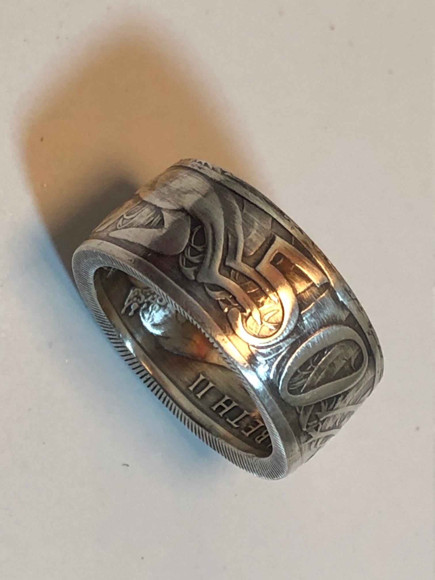 Australia Ring Silver 50 Cent Australian Coin Ring 1966 Personal Jewelry Ring Gift For Friend Ring Gift For Him Her World Coin Collector