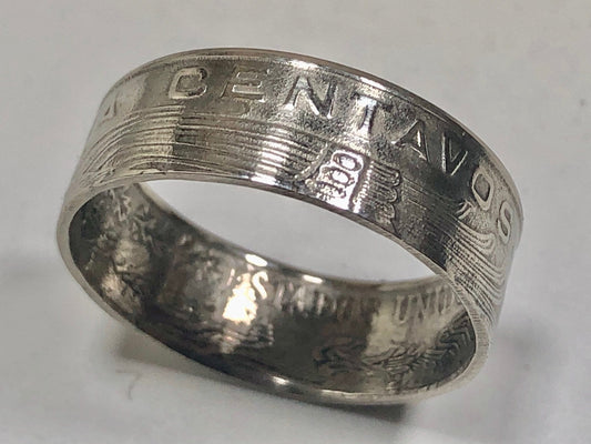Mexico Coin Ring 50 Centavos Mexican Coin Ring Handmade Jewelry Gift Charm For Friend Coin Ring Gift For Him Her World Coins Collector