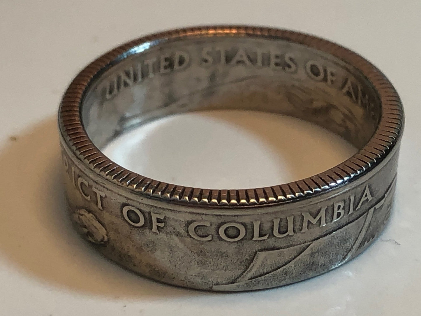 District Of Columbia Ring State Quarter Coin Ring