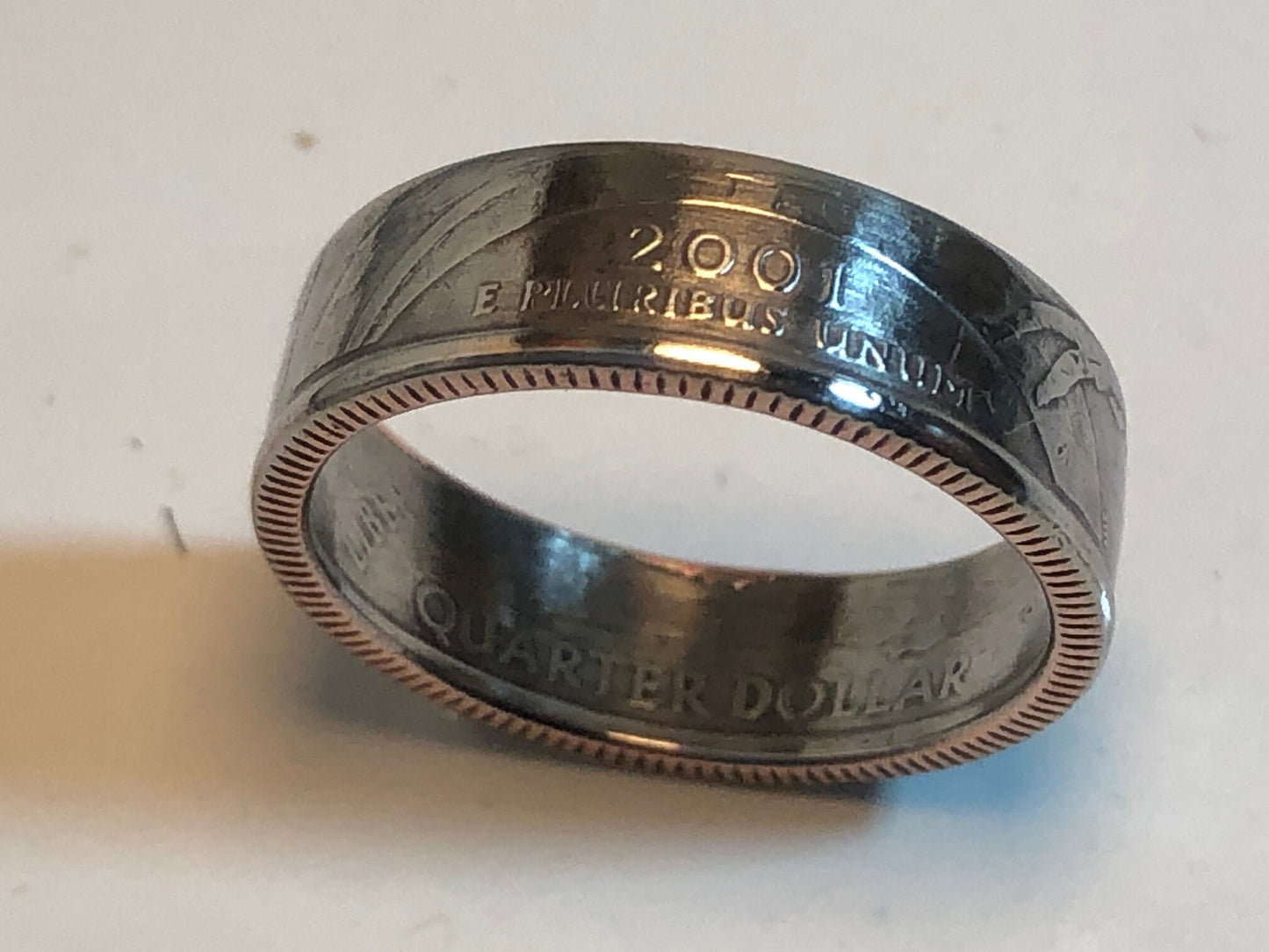 North Carolina Ring State Quarter Coin Ring Hand Made
