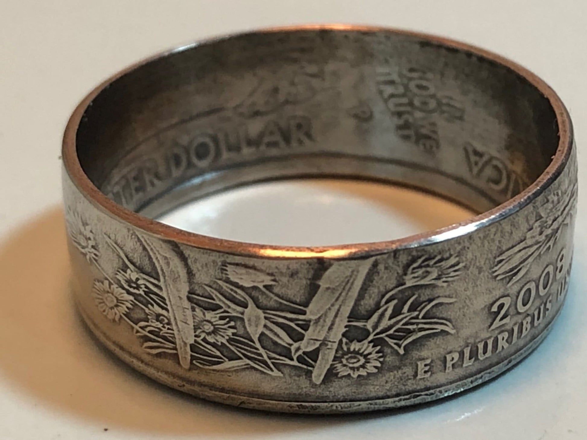 Oklahoma Ring State Quarter Coin Ring Hand Made