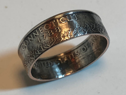 Connecticut Ring State Quarter Coin Ring