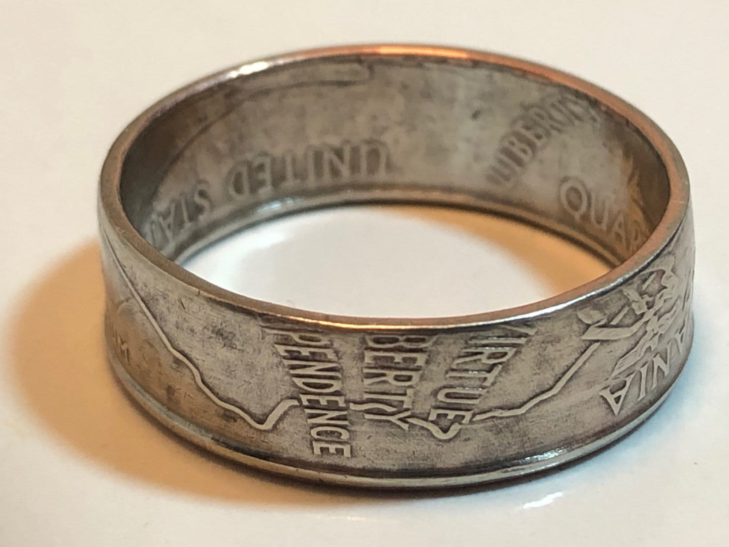 Pennsylvania Ring State Quarter Coin Ring - Hand Made