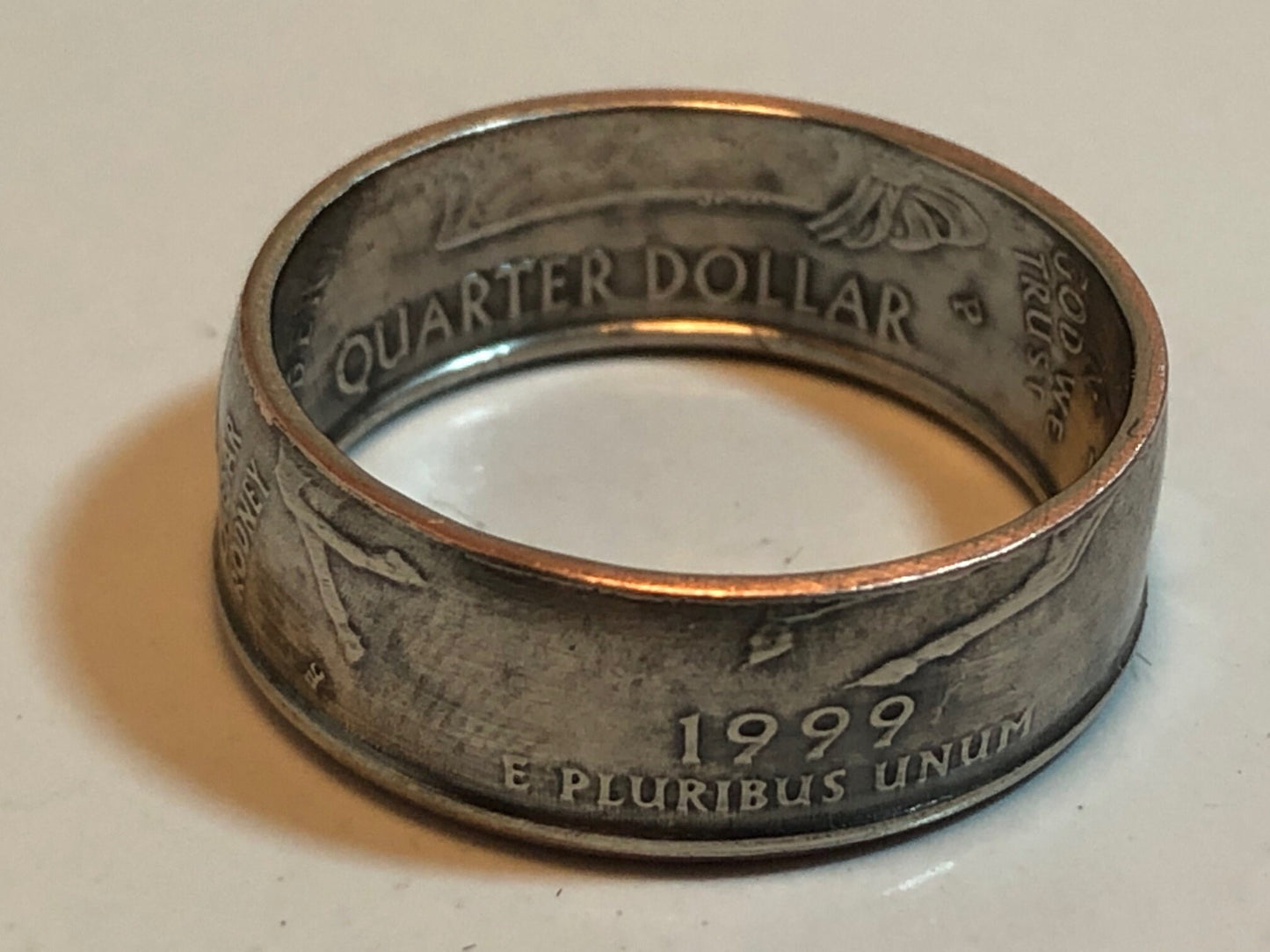 Delaware Ring State Quarter Coin Ring Hand Made