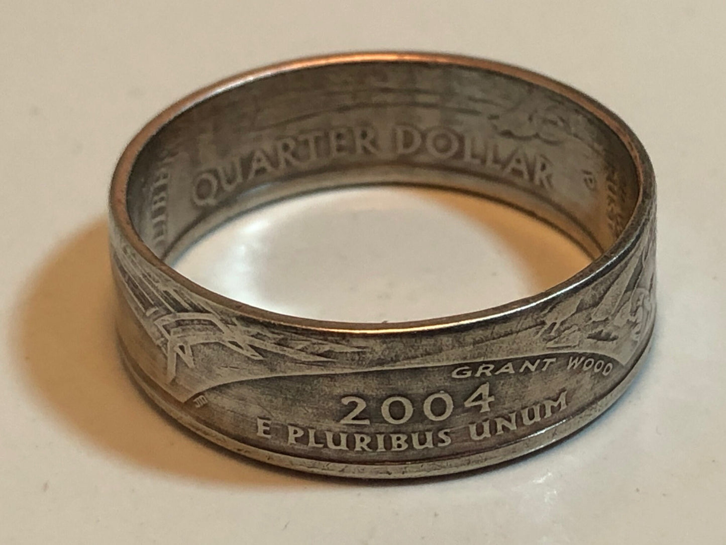 Iowa Ring State Quarter Coin Ring Hand Made