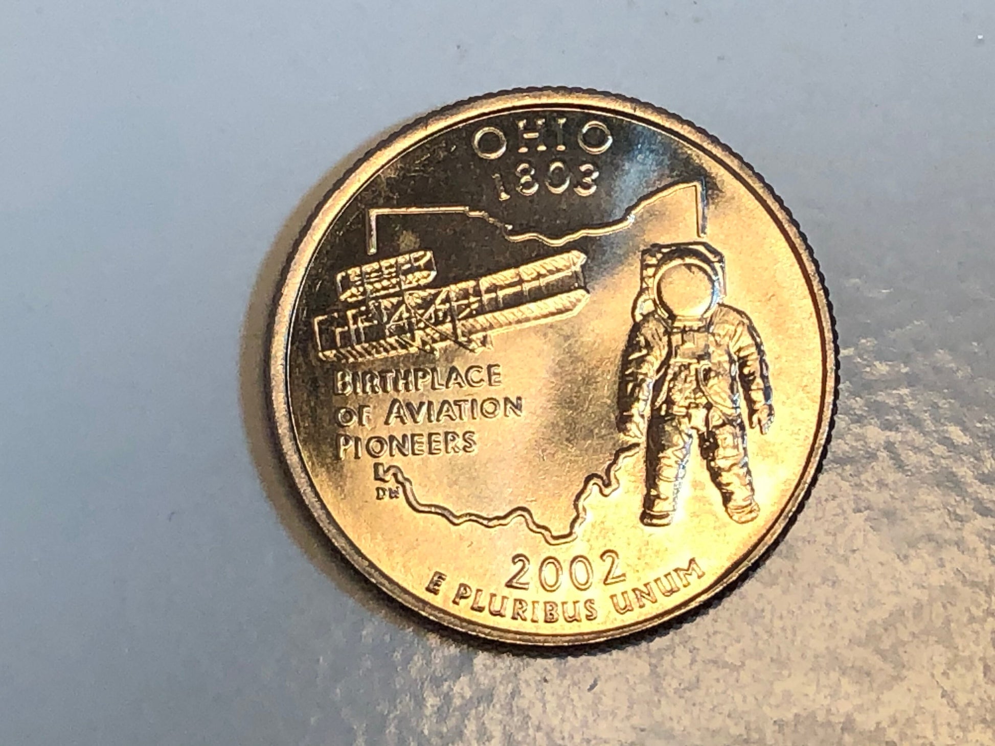 Ohio Ring State Quarter Coin Ring Hand Made